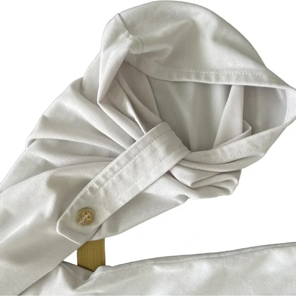 Ellen Tracy COMPANY Blouse Long Sleeve Collared Button Down Size Large - Picture 3 of 9